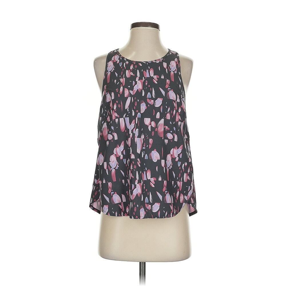 Zella Women's Black Printed Sleeveless Work Out Tank Size XS